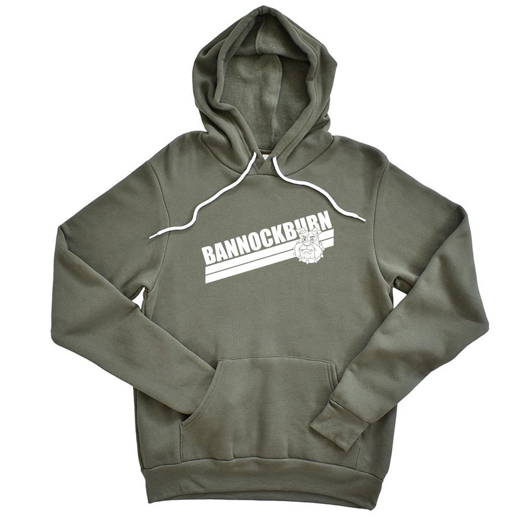 ANGLED STRIPES HOODIE ~ BANNOCKBURN SCHOOL ~ youth & adult ~ classic unisex fit