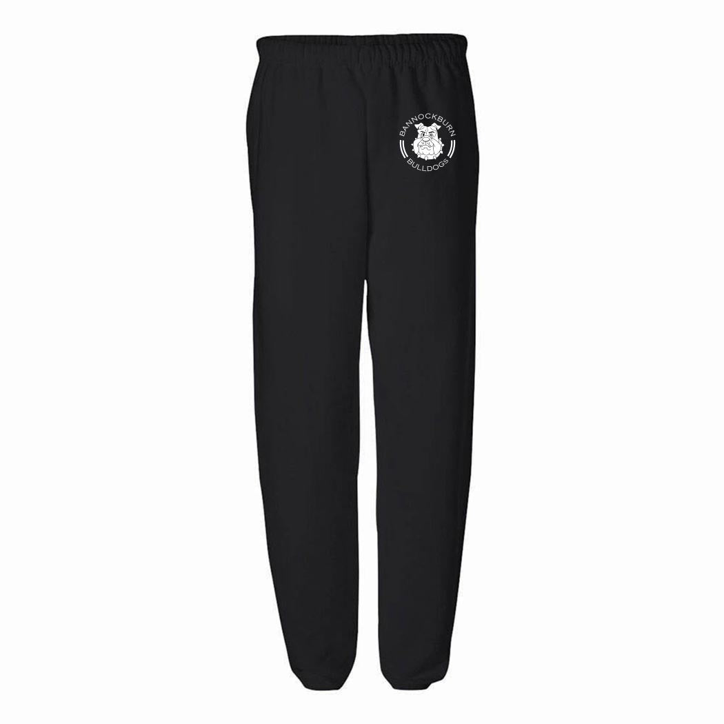 BADGE SWEATPANTS ~ BANNOCKBURN SCHOOL ~ youth & adult ~ classic unisex fit