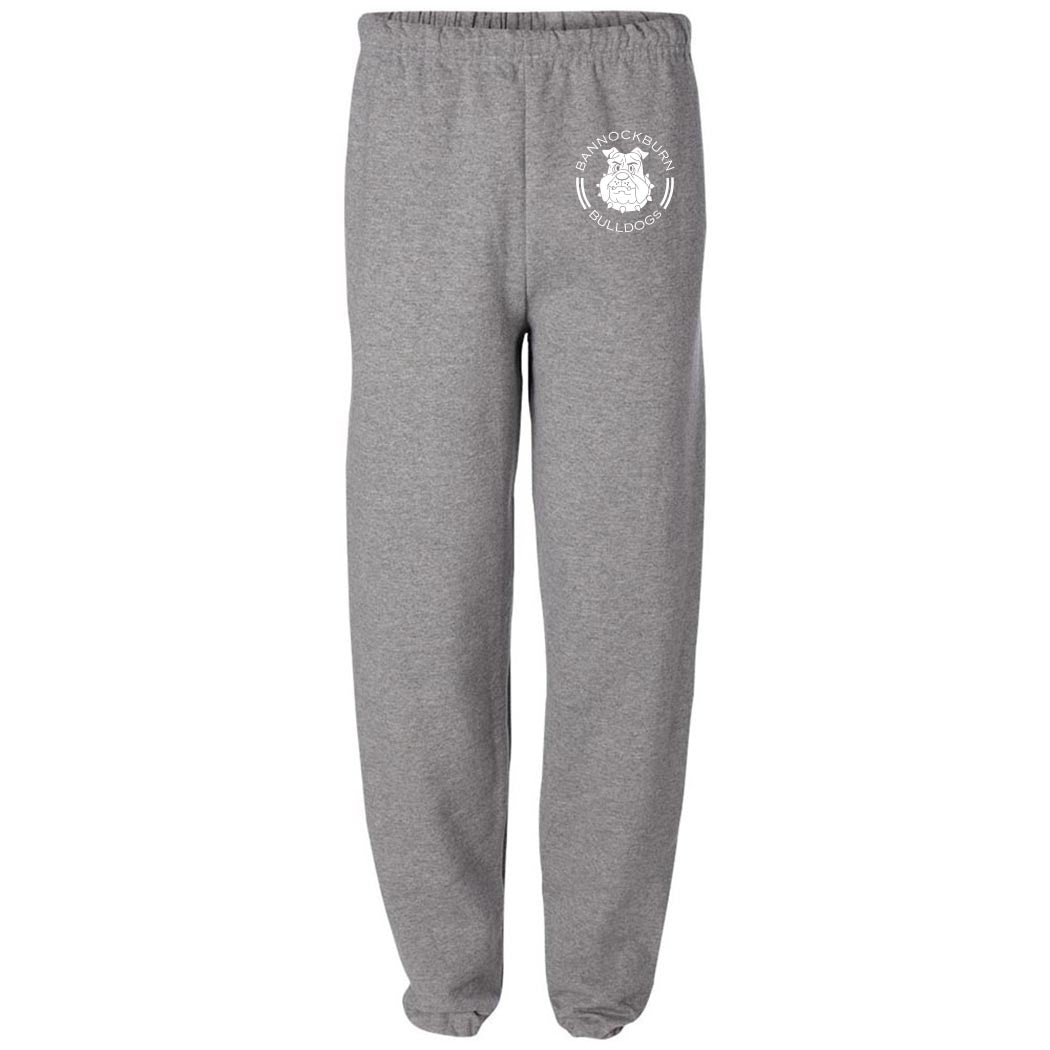 BADGE SWEATPANTS ~ BANNOCKBURN SCHOOL ~ youth & adult ~ classic unisex fit