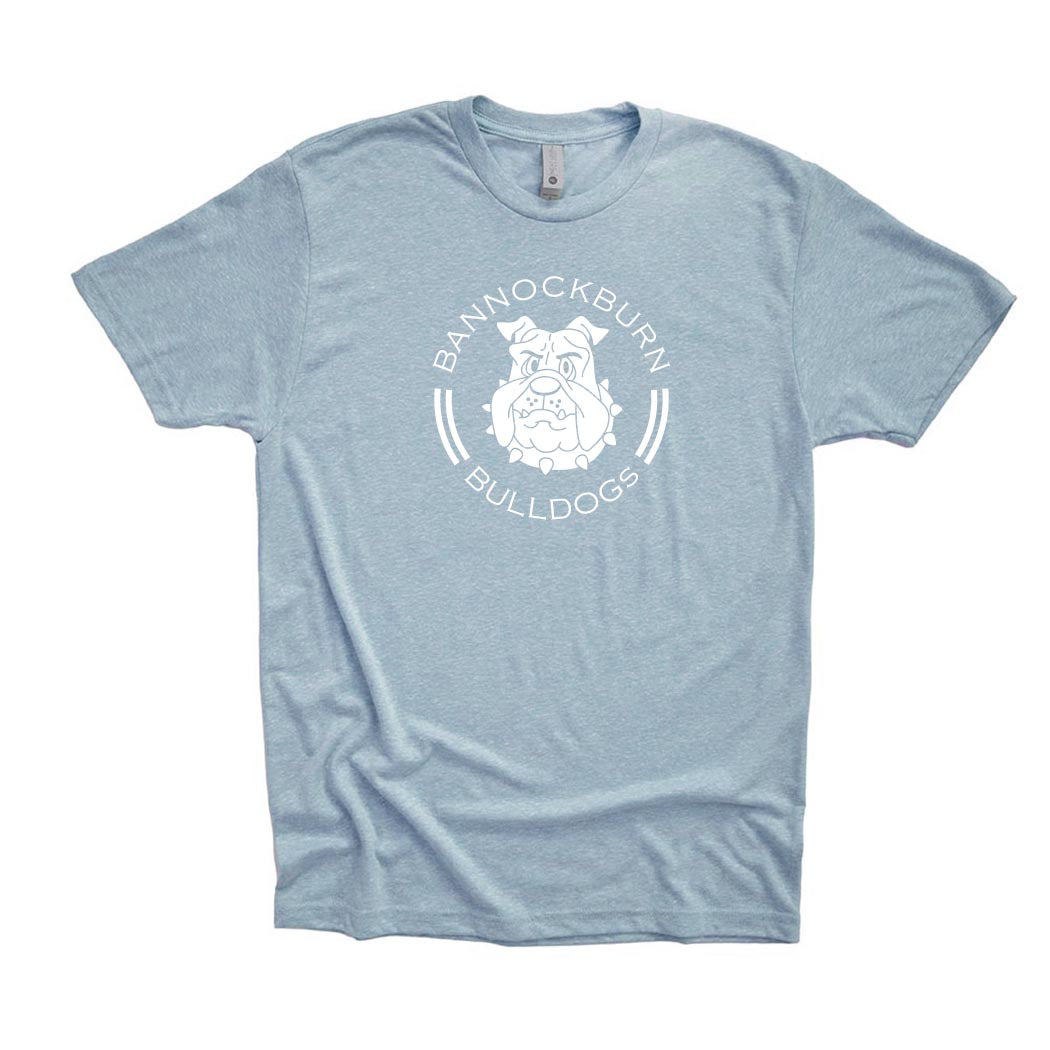 BADGE TRIBLEND TEE ~ BANNOCKBURN SCHOOL ~ adult ~ classic unisex fit