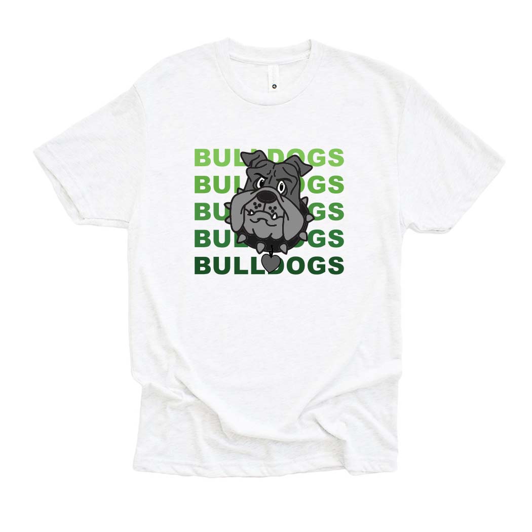 BULLDOGS REPEATER JERSEY TEE ~ BANNOCKBURN SCHOOL ~ youth ~ classic fit