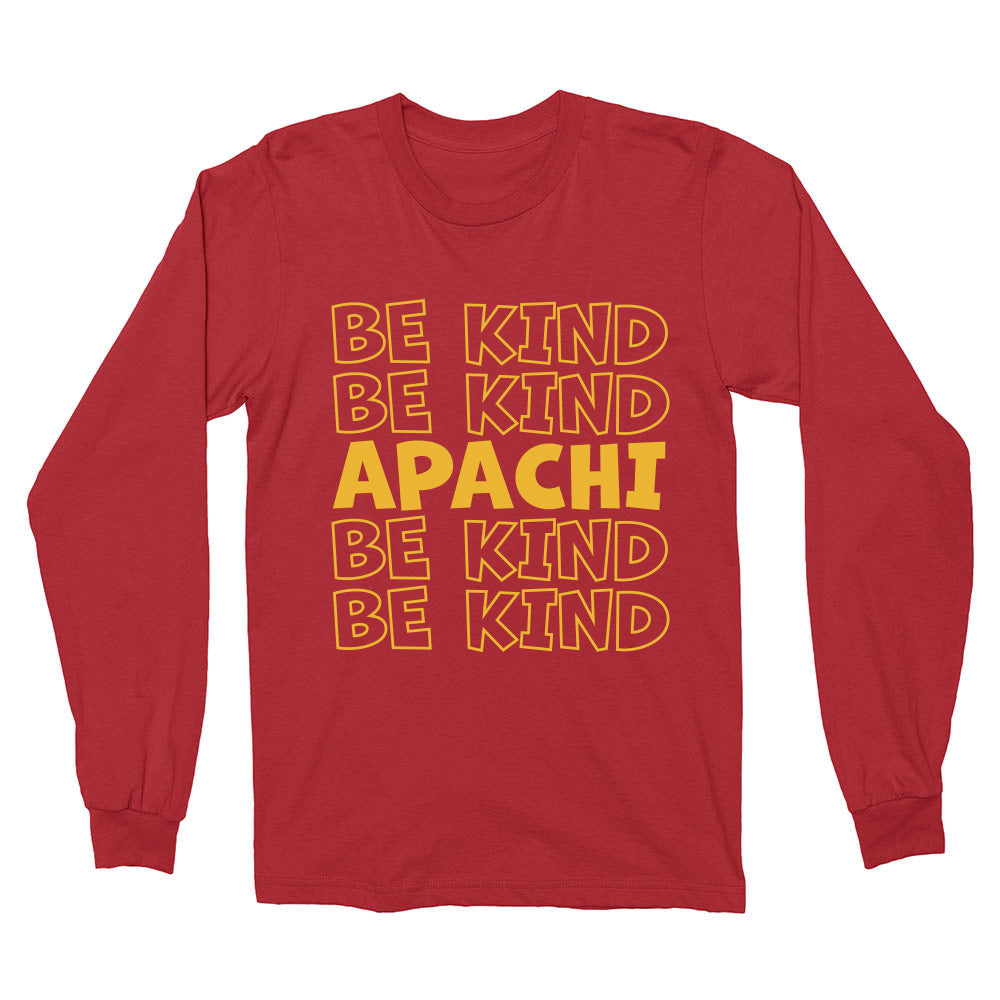 BE KIND APACHI LONG SLEEVE TEE ~ APACHI DAY CAMP ~ youth ~ classic fit