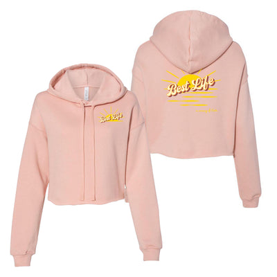 IN MEMORY OF ERIKA CROPPED FLEECE HOODIE ~ BEST LIFE ~ adult ~ classic fit