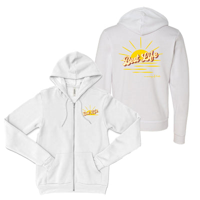 IN MEMORY OF ERIKA  ZIP HOODIE ~ BEST LIFE ~ adult ~ classic unisex fit