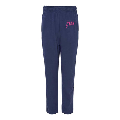 yEAH! ~ Sponge Fleece Straight Leg Sweatpants ~ BEST LIFE