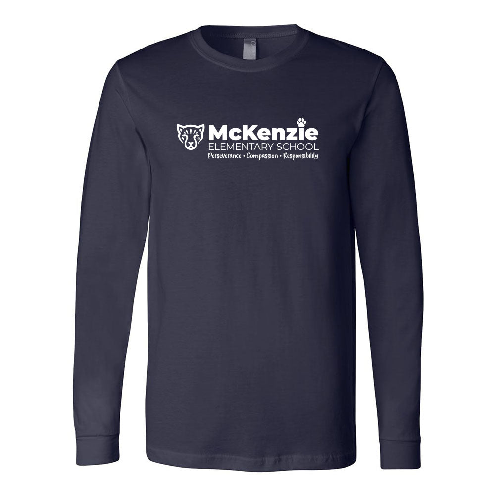 Bold Spirit McKenzie ~ Jersey Long Sleeve T-Shirt ~ McKenzie Elementary School