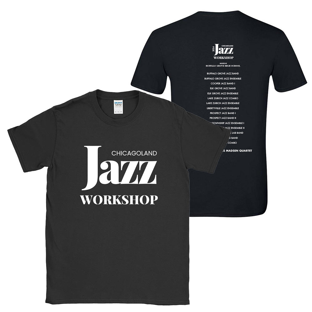 CJW 2024 TEE ~ CHICAGOLAND JAZZ WORKSHOP ~ youth & adult ~ classic fit