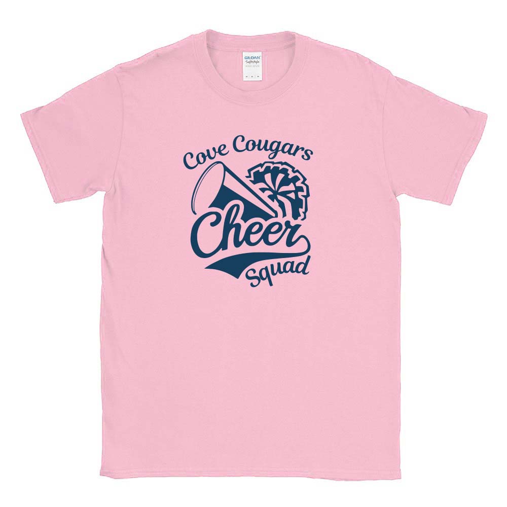 COVE COUGARS CHEER SQUAD TEE ~ COVE SCHOOL ~ youth and adult ~ classic unisex fit