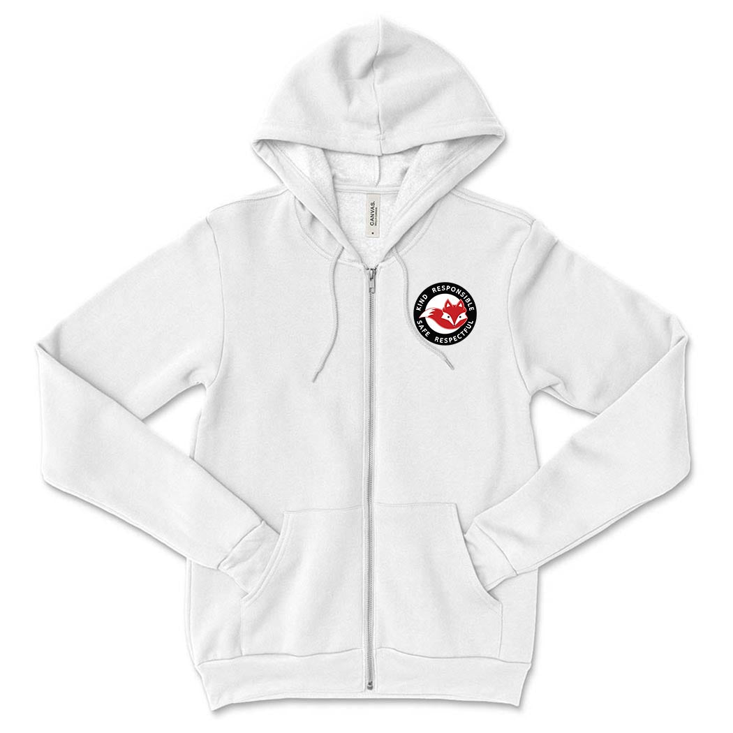 BADGE OF SUCCESS ZIP HOODIE ~ CENTRAL ELEMENTARY SCHOOL ~ youth & adult ~ classic fit