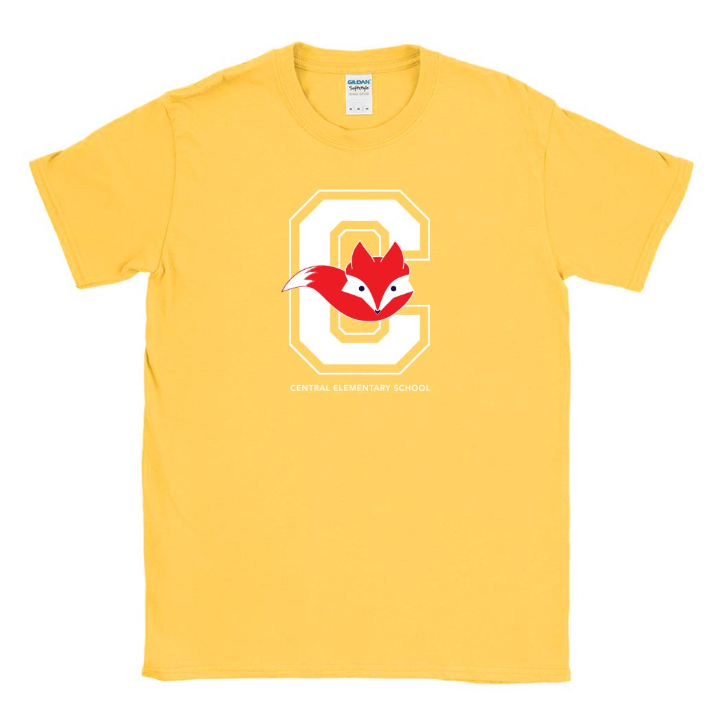 C Fox ~ Cotton T-Shirt ~ Central Elementary School - Wilmette