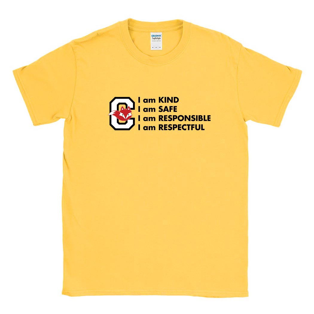 CFox Code ~ Cotton T-Shirt ~ Central Elementary School - Wilmette