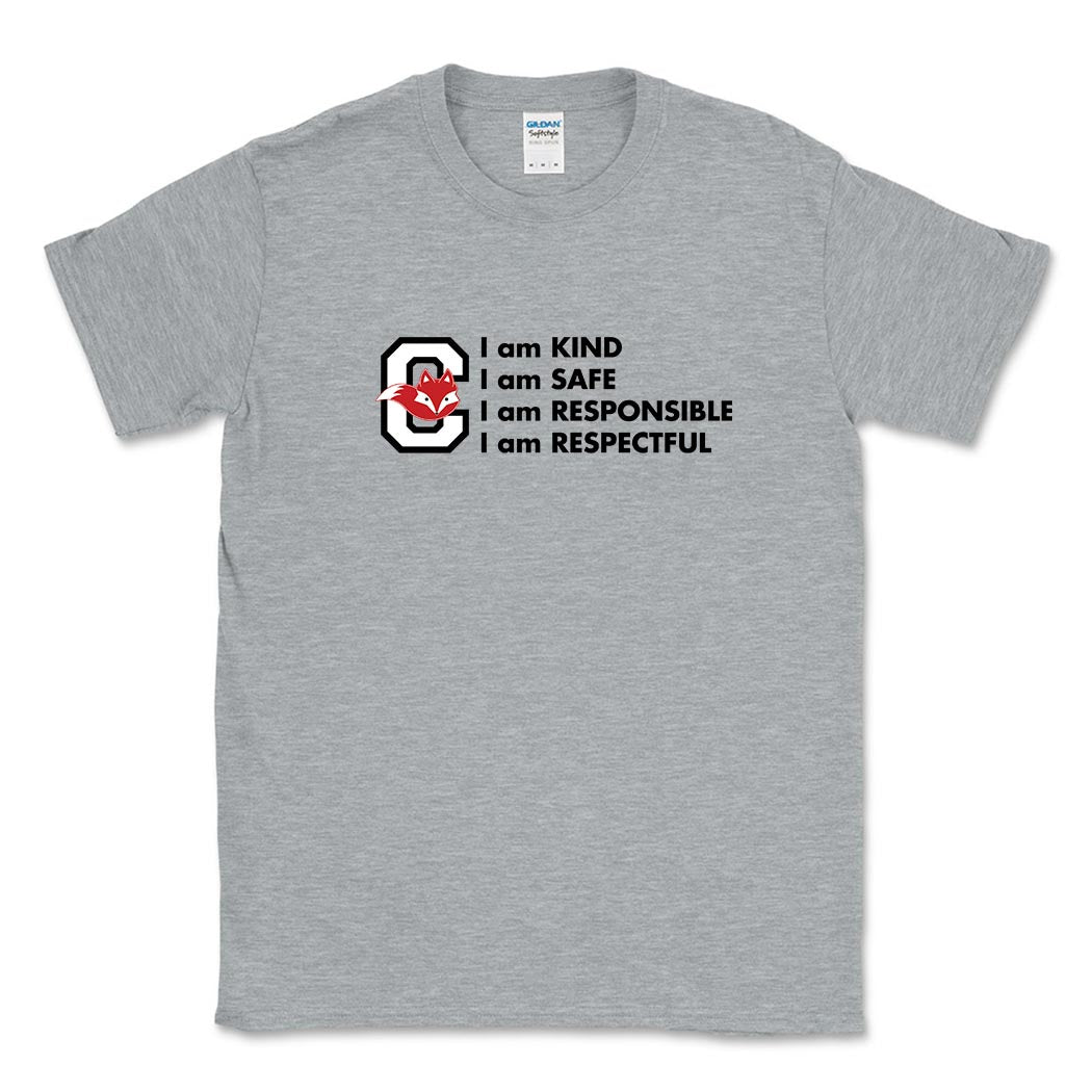 CFox Code ~ Cotton T-Shirt ~ Central Elementary School - Wilmette