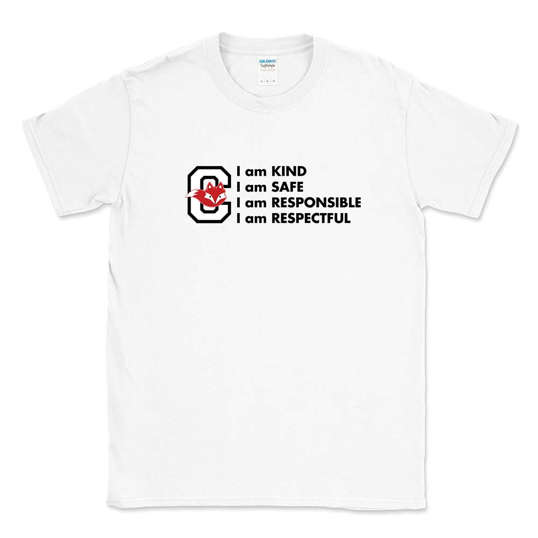 CFox Code ~ Cotton T-Shirt ~ Central Elementary School - Wilmette