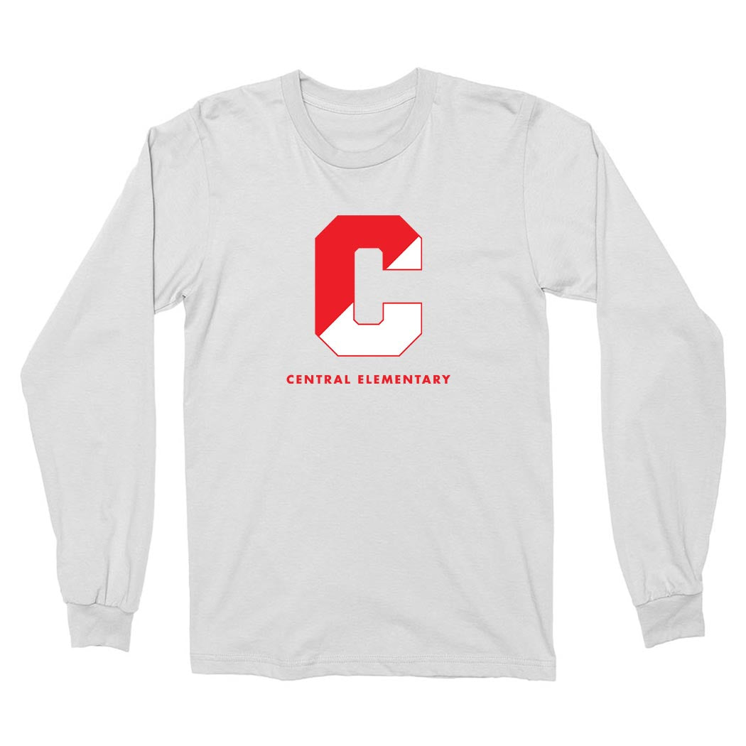 Split C ~ Cotton Long Sleeve T-Shirt ~ Central Elementary - Wilmette