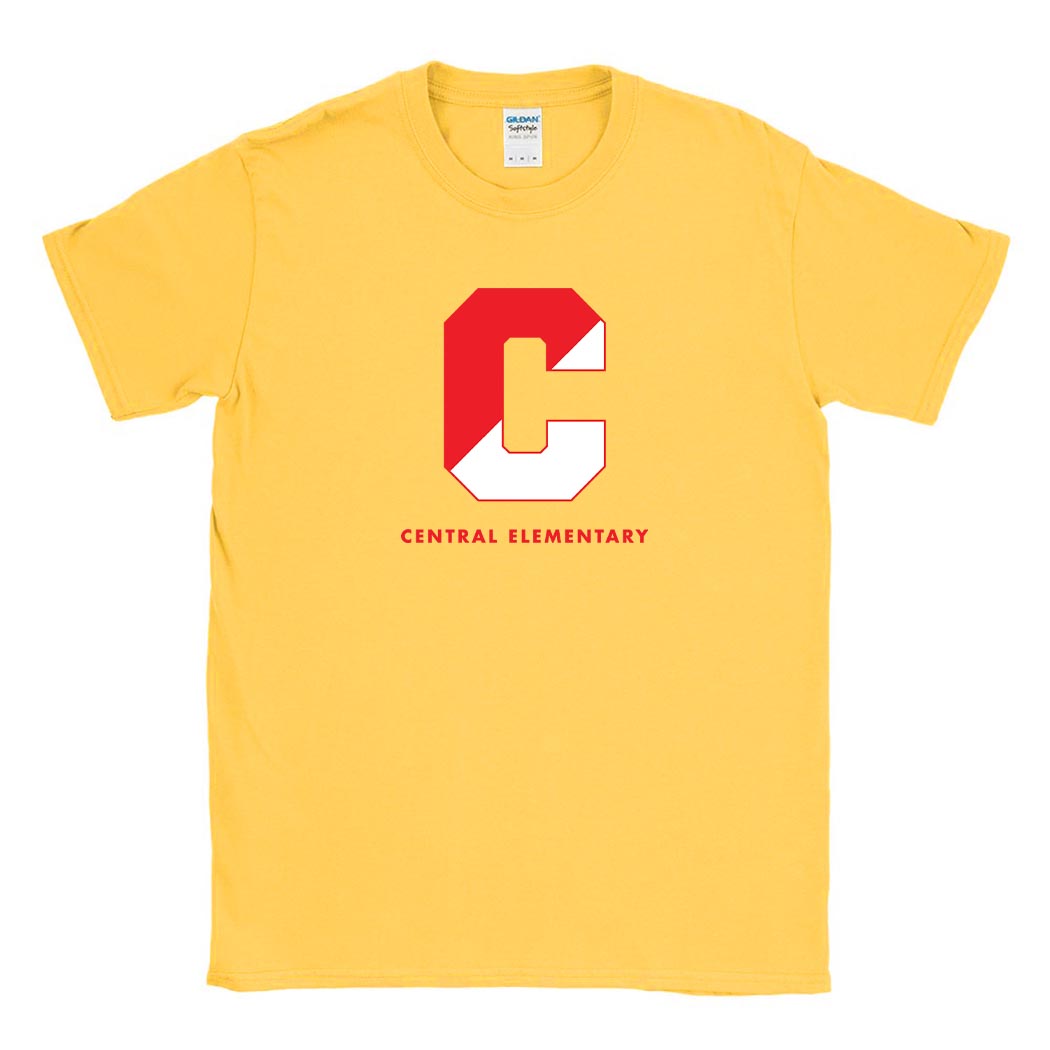 Split C ~ Cotton T-Shirt ~ Central Elementary School - Wilmette