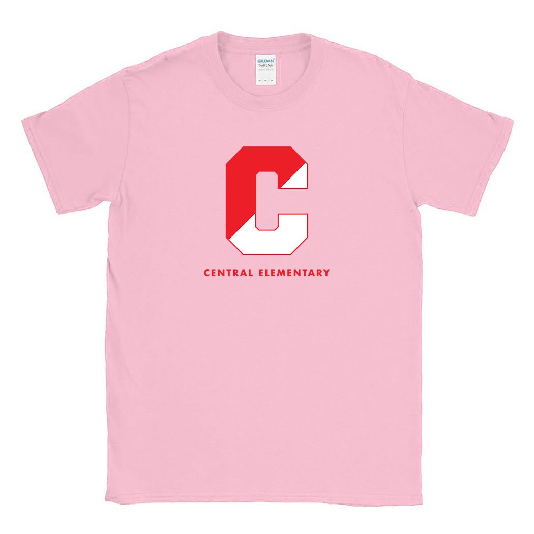 Split C ~ Cotton T-Shirt ~ Central Elementary School - Wilmette