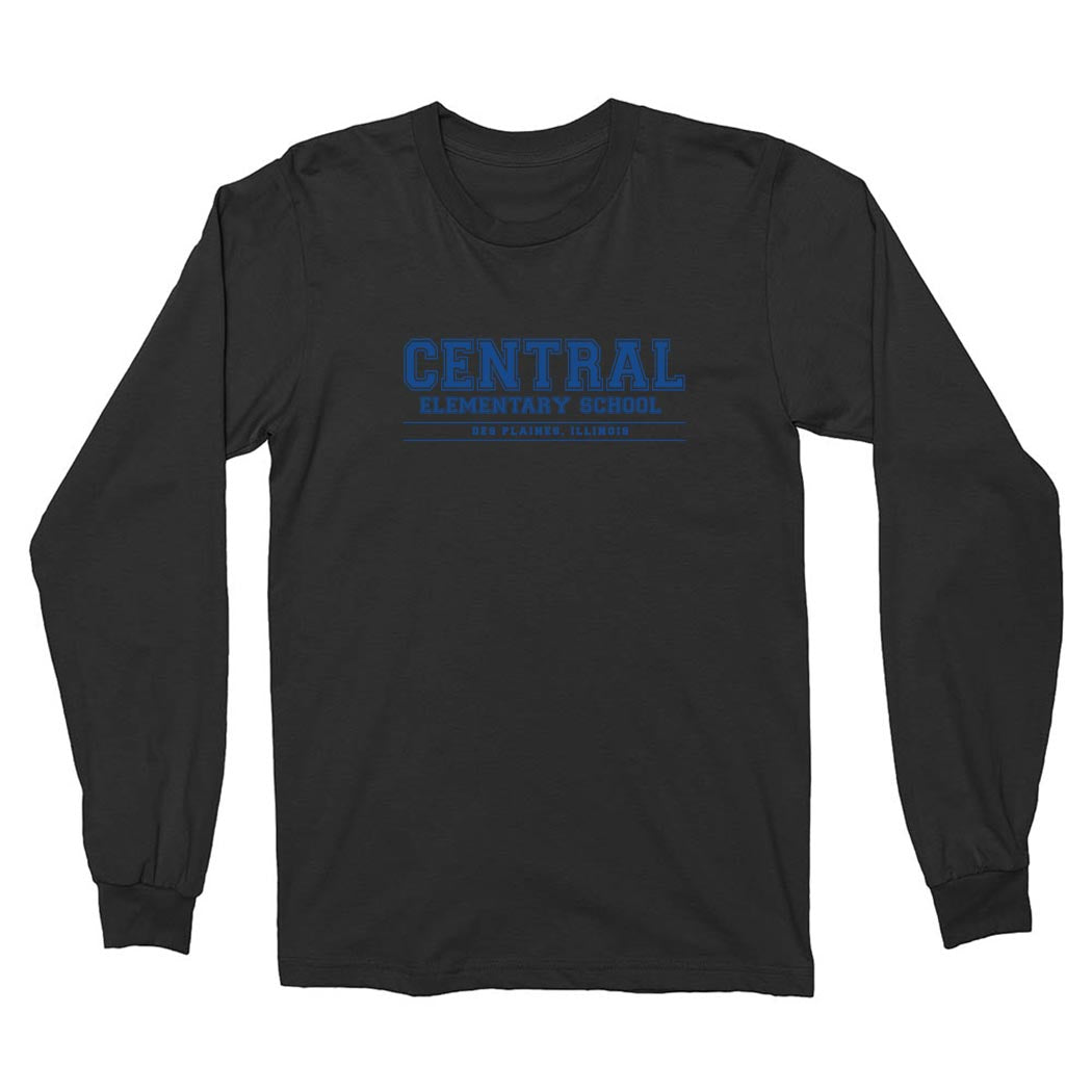 COLLEGIATE LONG SLEEVE TEE ~ CENTRAL ELEMENTARY DES PLAINES ~ youth & adult ~ classic unisex fit