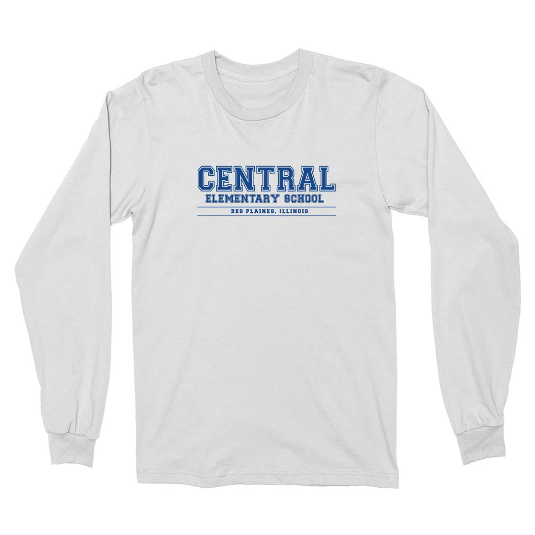 COLLEGIATE LONG SLEEVE TEE ~ CENTRAL ELEMENTARY DES PLAINES ~ youth & adult ~ classic unisex fit