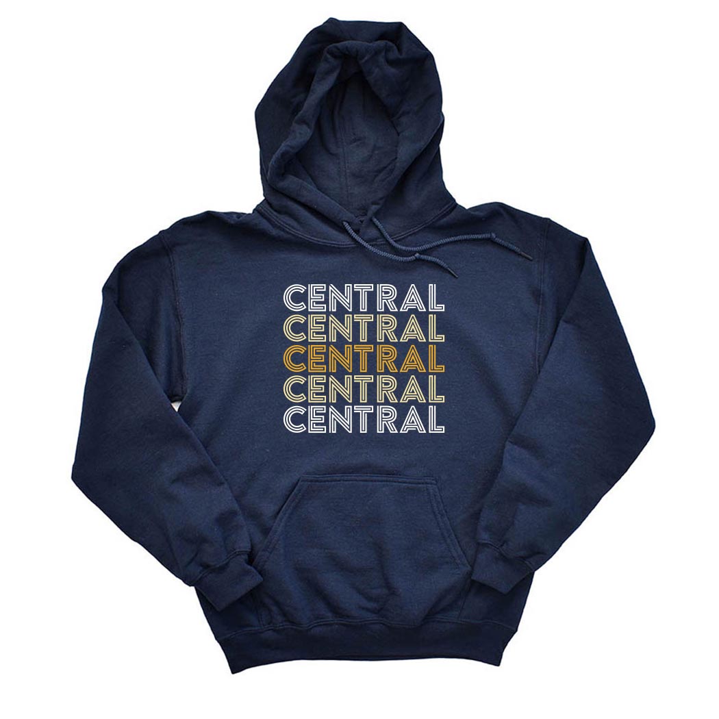 RETRO REPEATER HOODIE ~ CENTRAL ELEMENTARY DES PLAINES ~ youth & adult ~ classic unisex fit