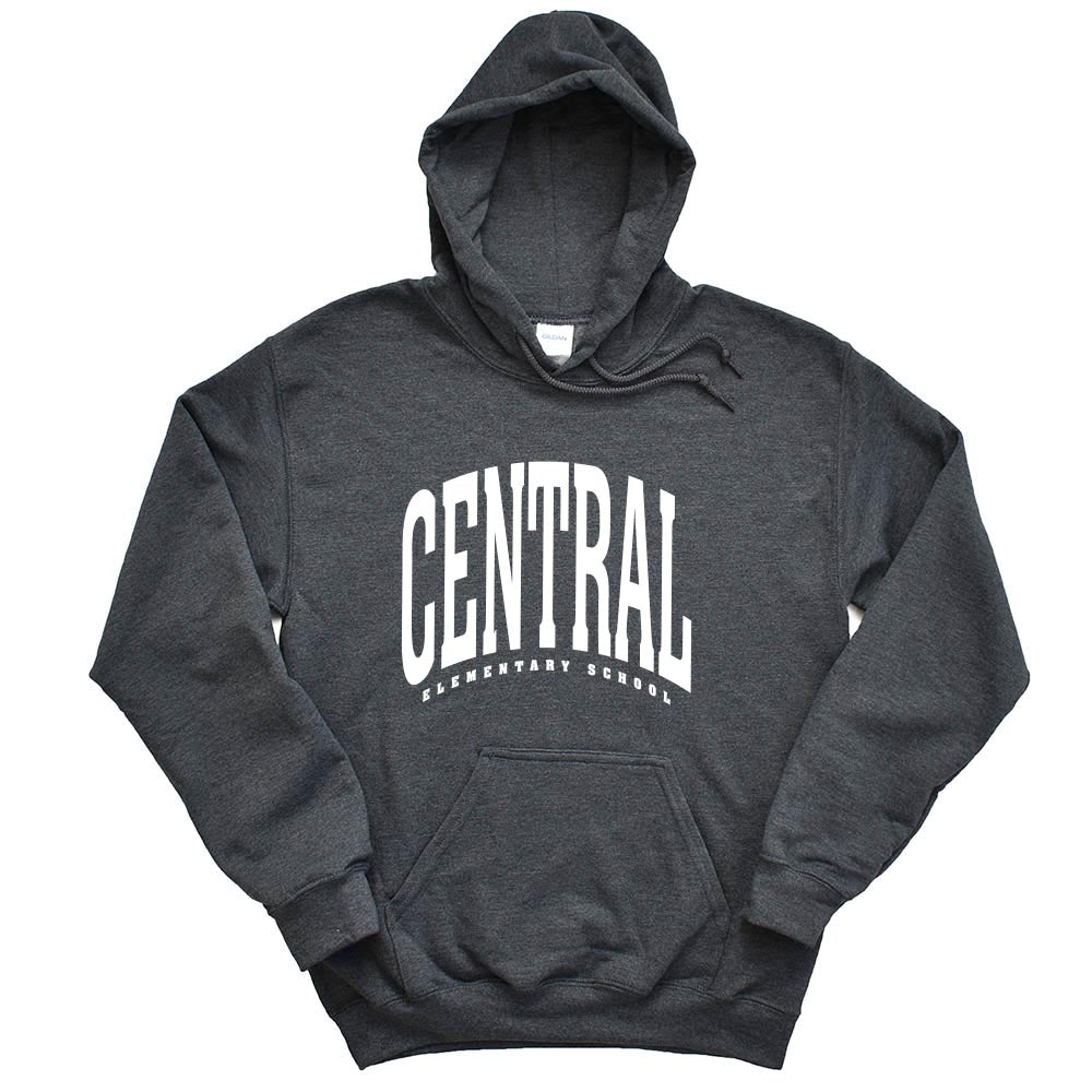 EXTENDED ARC HOODIE ~ CENTRAL ELEMENTARY DES PLAINES ~ youth & adult ~ classic unisex fit