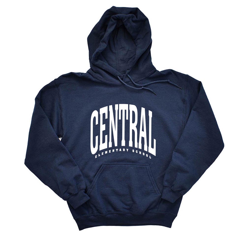 EXTENDED ARC HOODIE ~ CENTRAL ELEMENTARY DES PLAINES ~ youth & adult ~ classic unisex fit