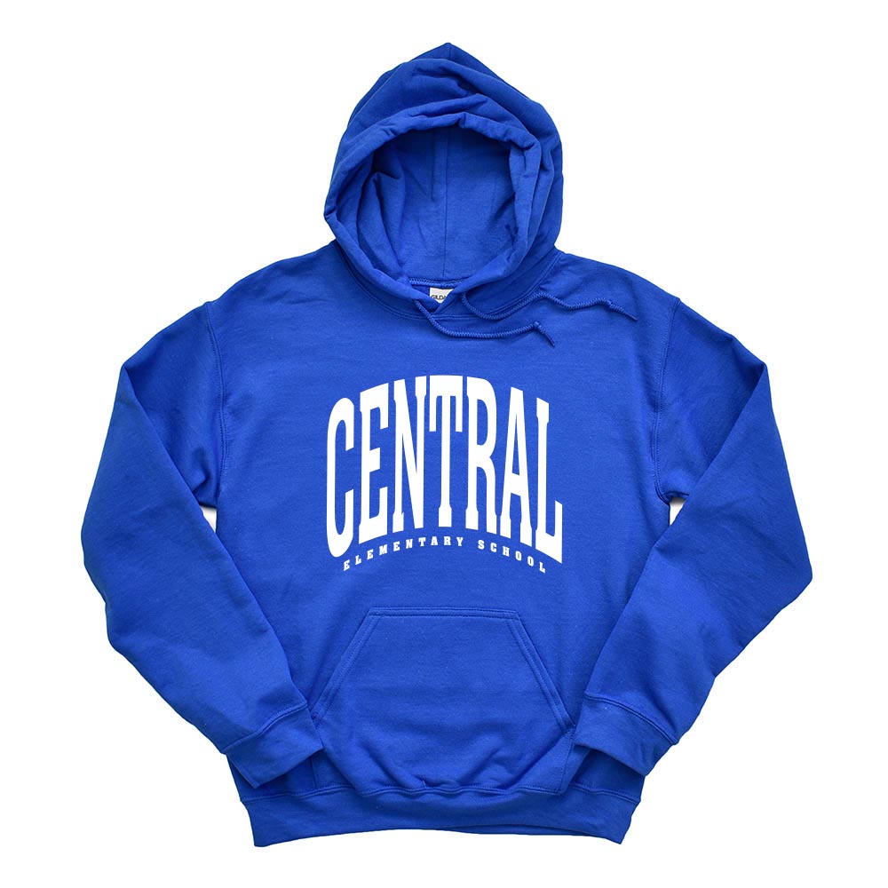 EXTENDED ARC HOODIE ~ CENTRAL ELEMENTARY DES PLAINES ~ youth & adult ~ classic unisex fit