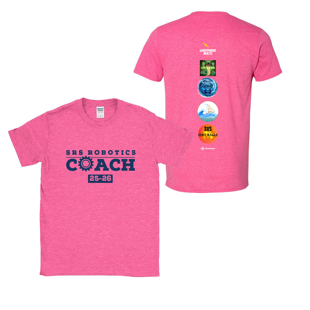 SRS Robotics Coach ~ Cotton T-Shirt ~ Sunset Ridge School