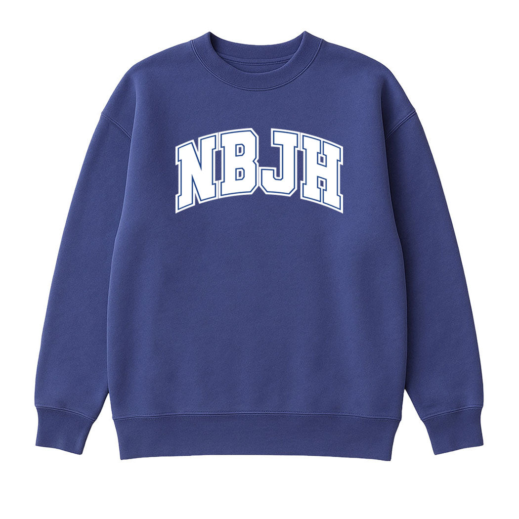Collegiate Arc ~ Ladies Oversized Crew Sweatshirt ~ Northbrook Junior High School