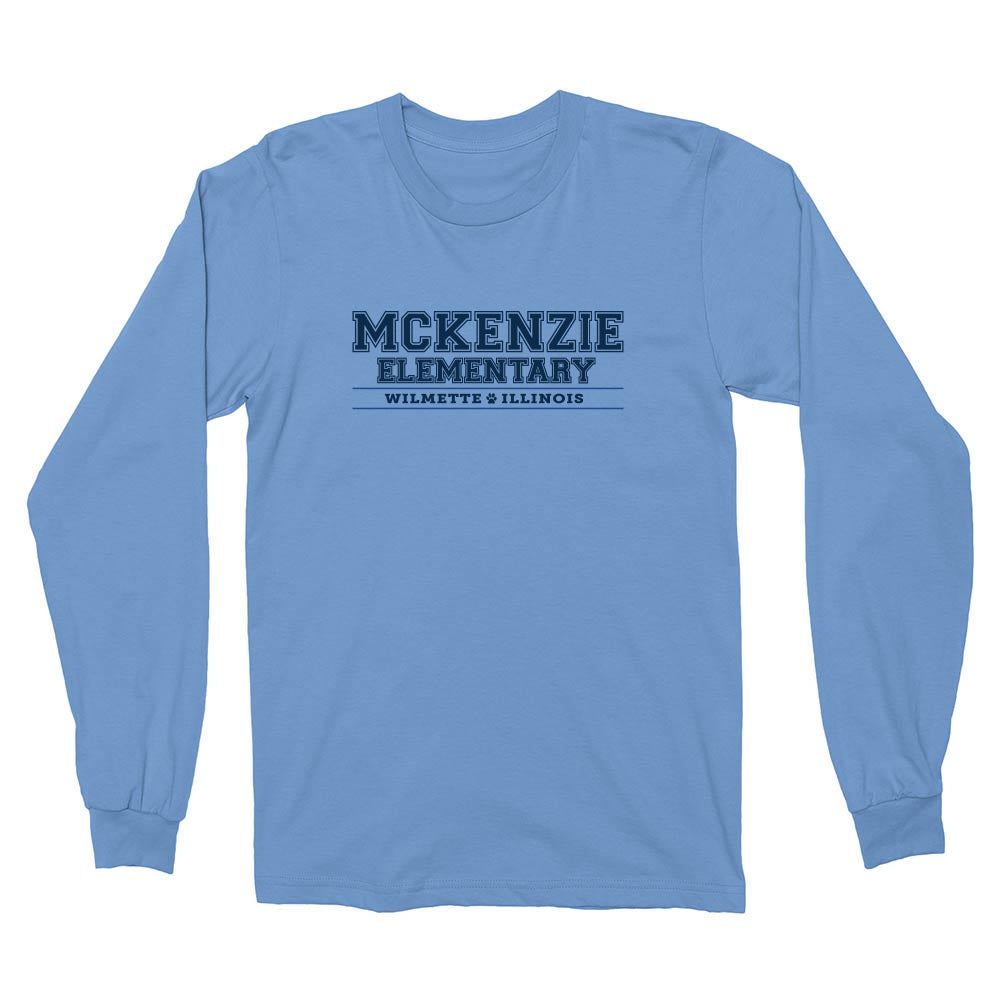 Collegiate ~ Cotton Long Sleeve T-Shirt ~ McKenzie Elementary School