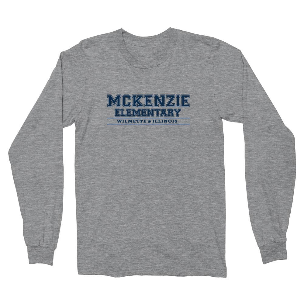 Collegiate ~ Cotton Long Sleeve T-Shirt ~ McKenzie Elementary School