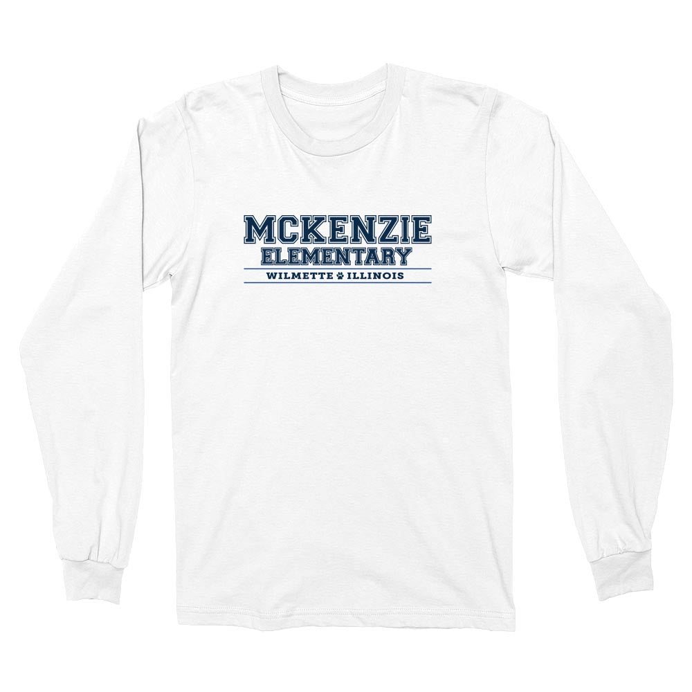 Collegiate ~ Cotton Long Sleeve T-Shirt ~ McKenzie Elementary School