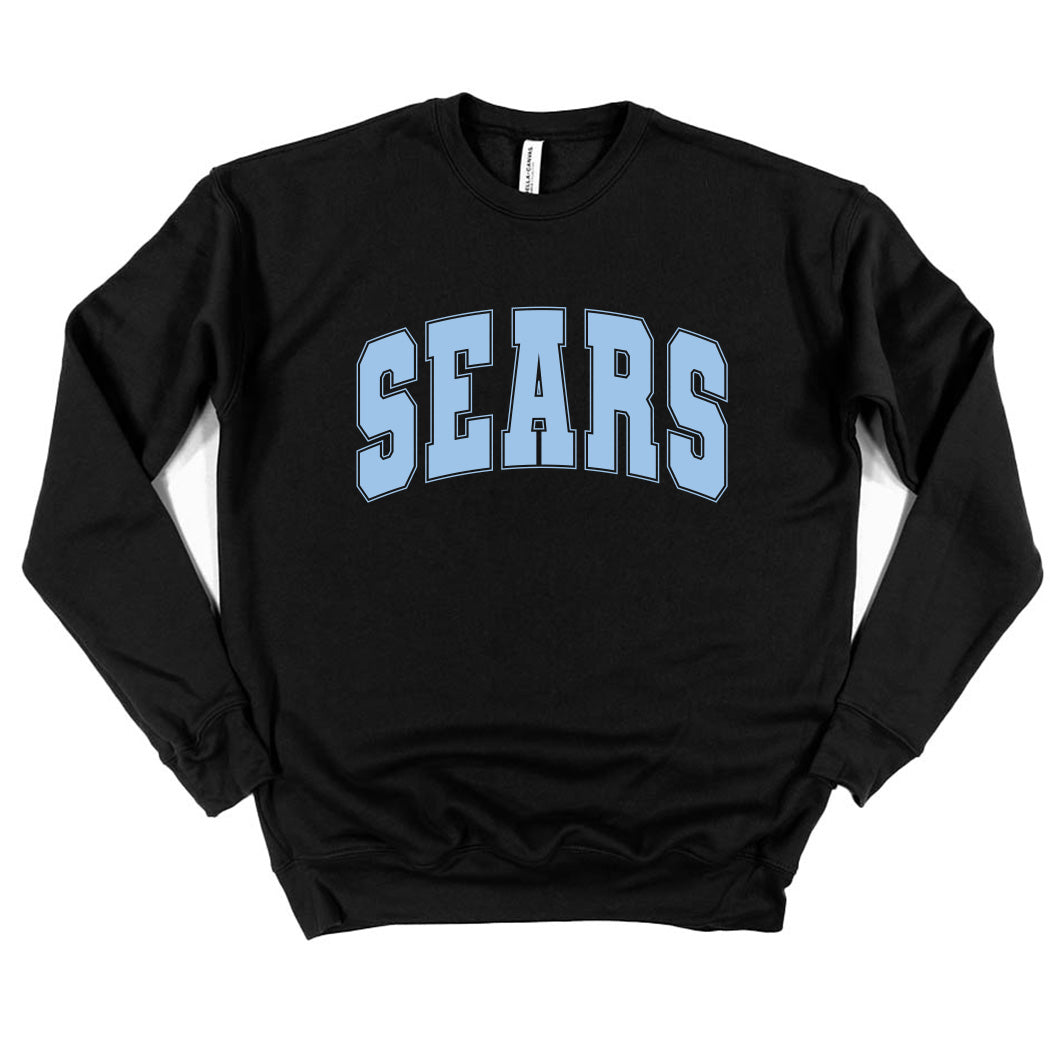 Collegiate Arc ~ Drop Shoulder Sponge Fleece Crewneck Sweatshirt ~ Joseph Sears School