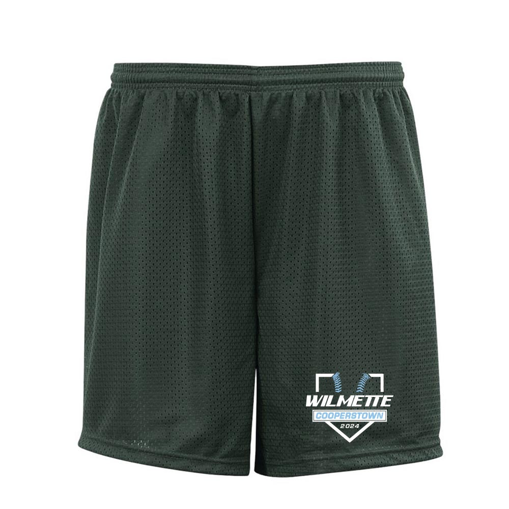 WILMETTE COOPERSTOWN MESH SHORTS ~ WILMETTE BASEBALL ~ youth and adult ~ classic fit