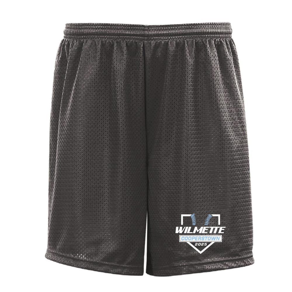 WILMETTE COOPERSTOWN MESH SHORTS ~ WILMETTE BASEBALL ~ youth & adult ~ classic fit