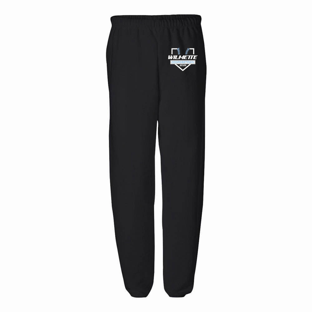 WILMETTE COOPERSTOWN SWEATPANTS ~ WILMETTE BASEBALL ~ youth & adult ~ classic unisex fit