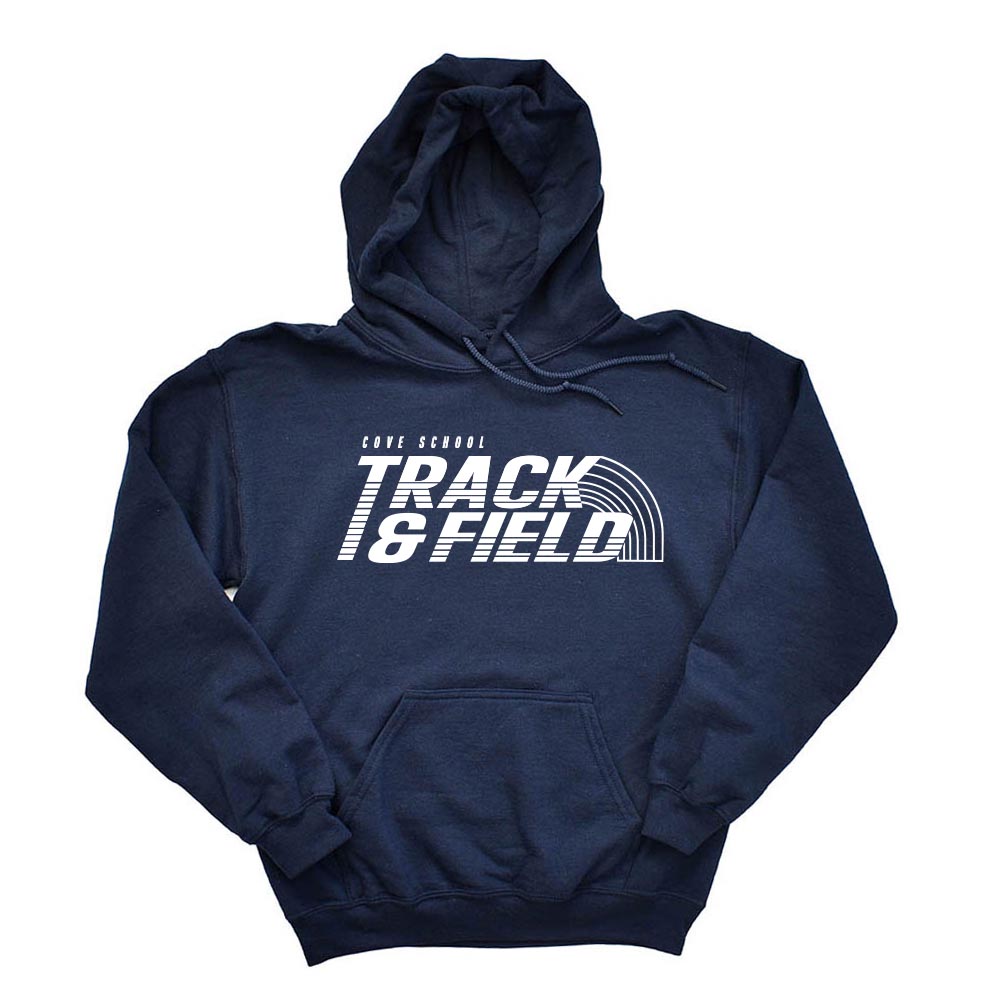 TRACK & FIELD HOODIE ~ COVE SCHOOL ~ youth and adult  ~ classic unisex fit