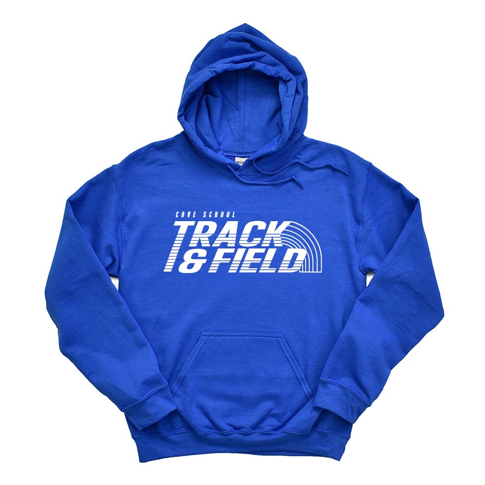 TRACK & FIELD HOODIE ~ COVE SCHOOL ~ youth and adult  ~ classic unisex fit
