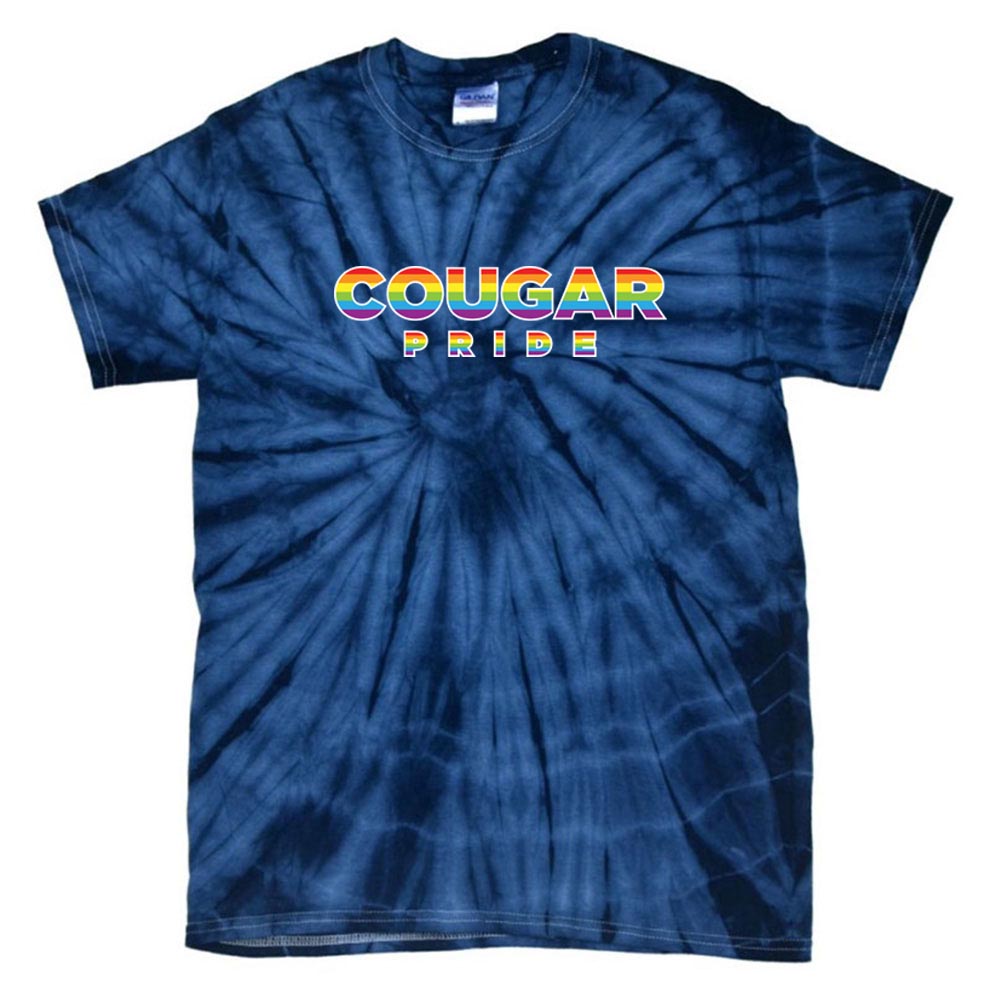 COVE SCHOOL COUGAR PRIDE TIE DYE TEE ~ youth and adult ~ classic fit
