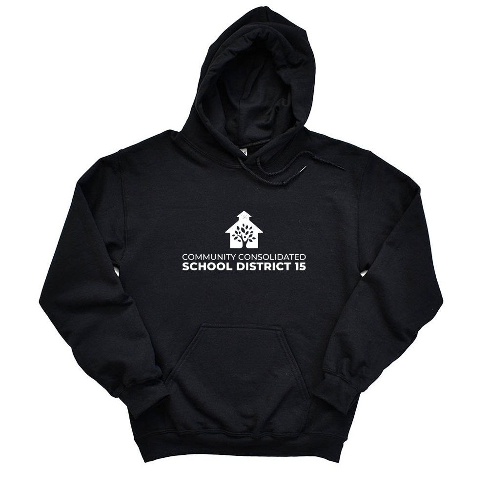 BIG LOGO HOODIE ~ DISTRICT 15 ~ adult ~ classic unisex fit