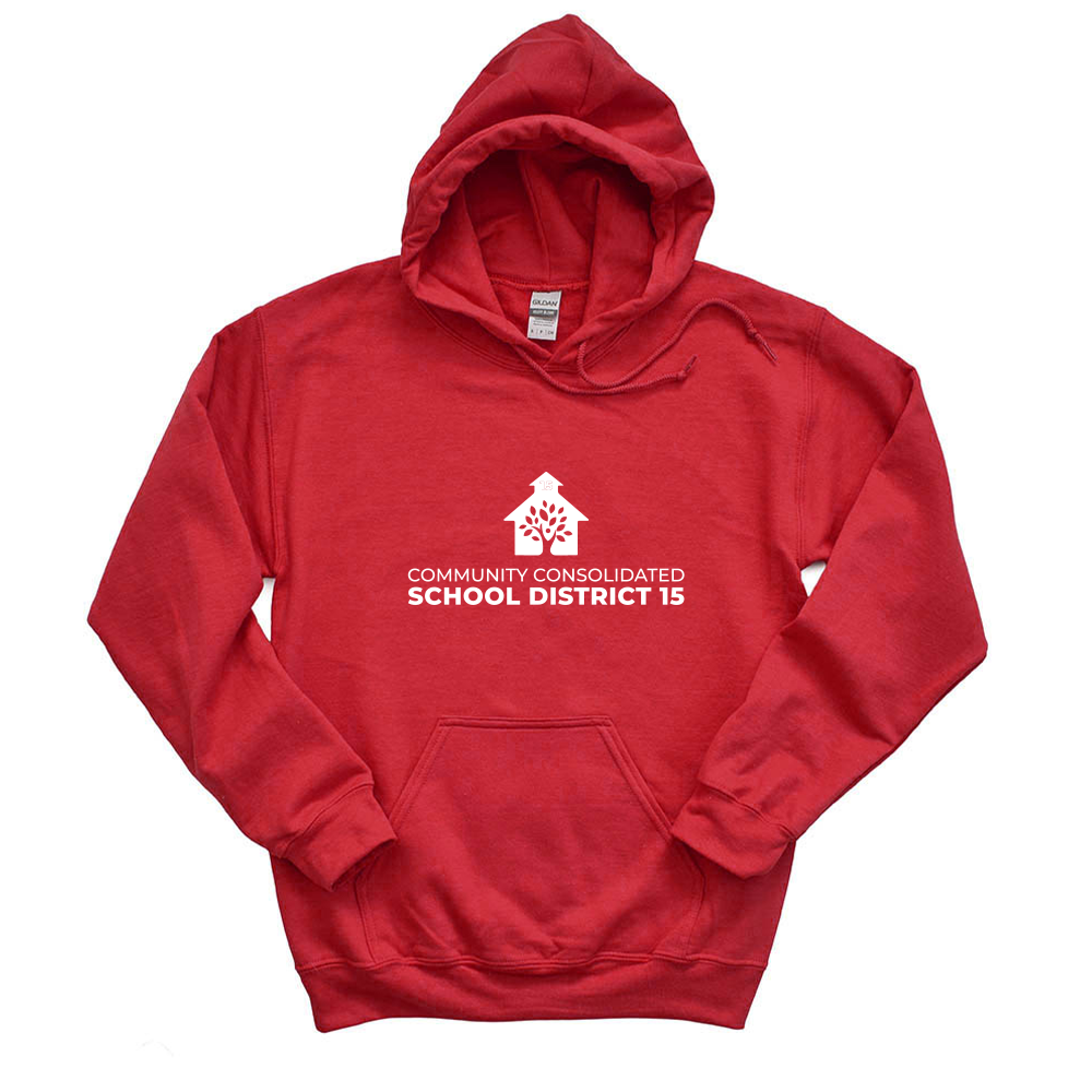 BIG LOGO HOODIE ~ DISTRICT 15 ~ adult ~ classic unisex fit