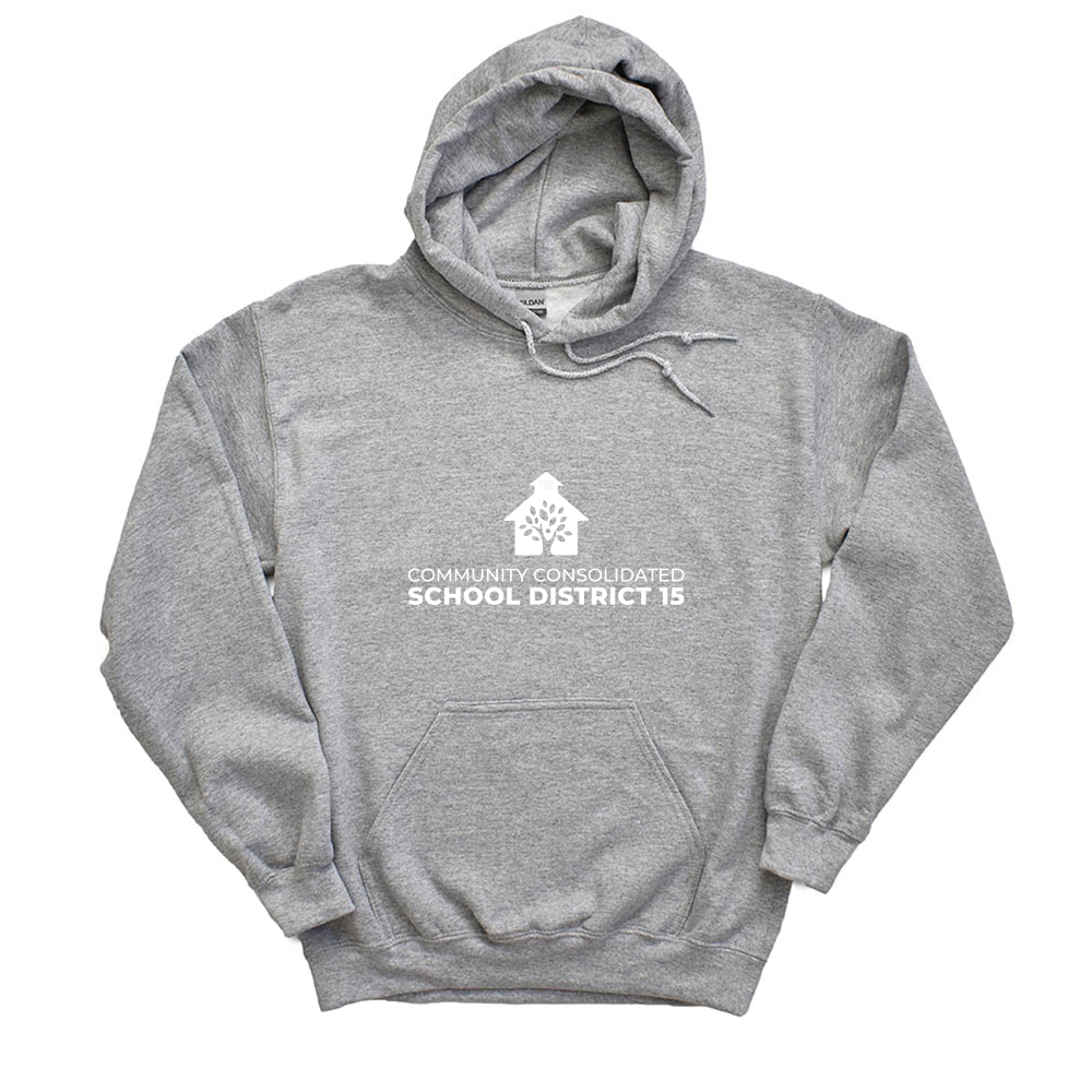 BIG LOGO HOODIE ~ DISTRICT 15 ~ adult ~ classic unisex fit