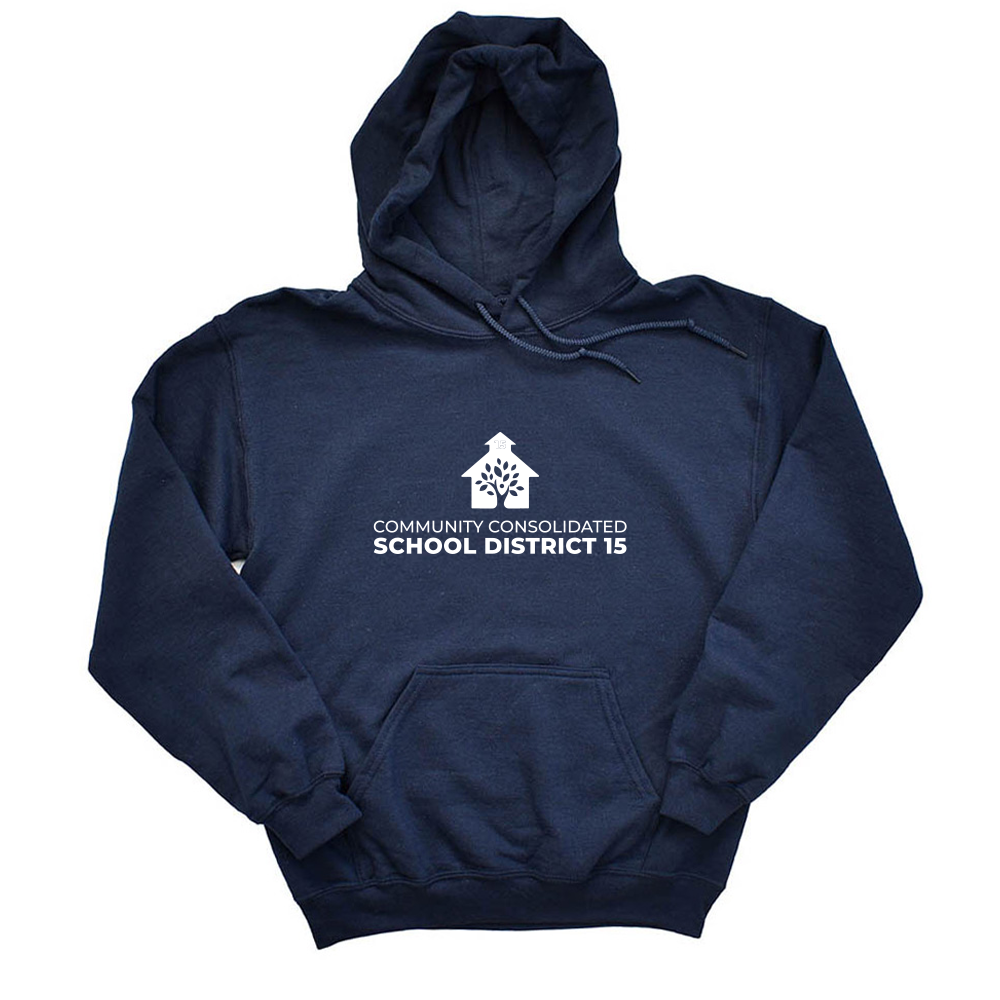 BIG LOGO HOODIE ~ DISTRICT 15 ~ adult ~ classic unisex fit