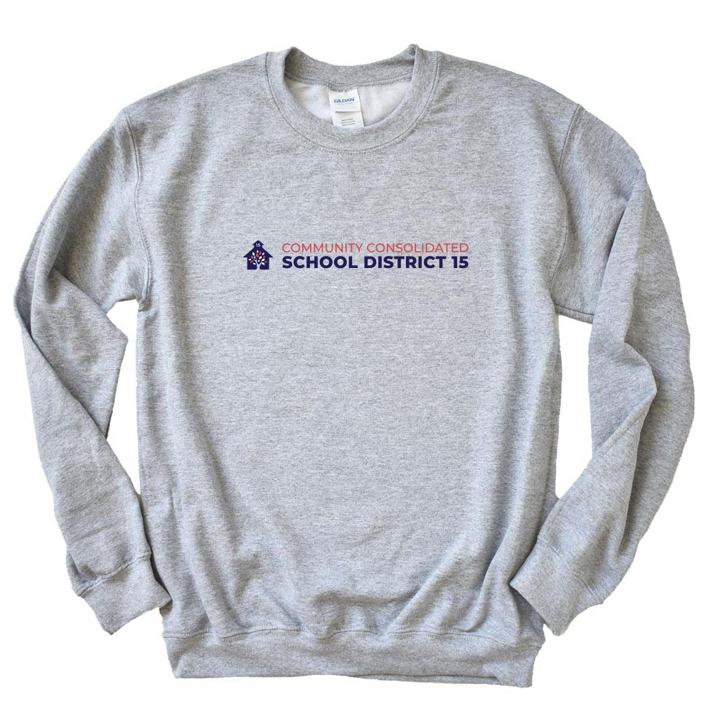 LOGO SWEATSHIRT ~ DISTRICT 15 ~ adult ~ classic unisex fit