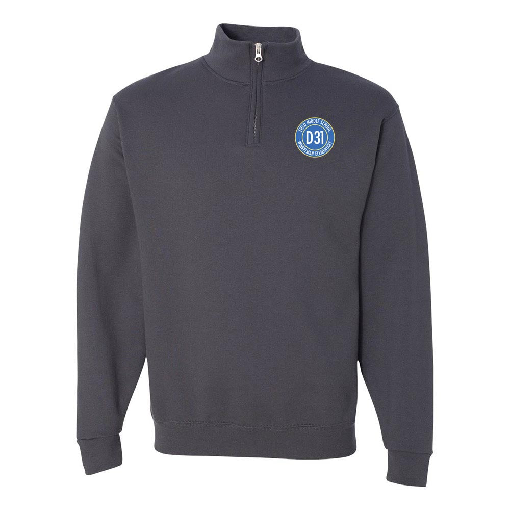 LOGO QUARTER ZIP SWEATSHIRT ~ DISTRICT 31 ~ adult ~ classic fit