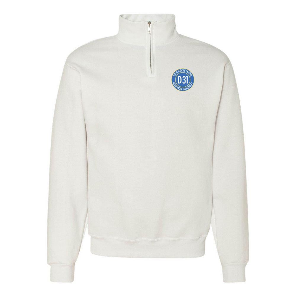 LOGO QUARTER ZIP SWEATSHIRT ~ DISTRICT 31 ~ adult ~ classic fit