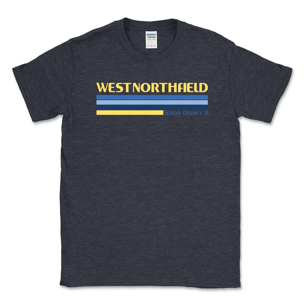 WEST NORTHFIELD STRIPES TEE ~ DISTRICT 31 ~ adult ~ classic fit