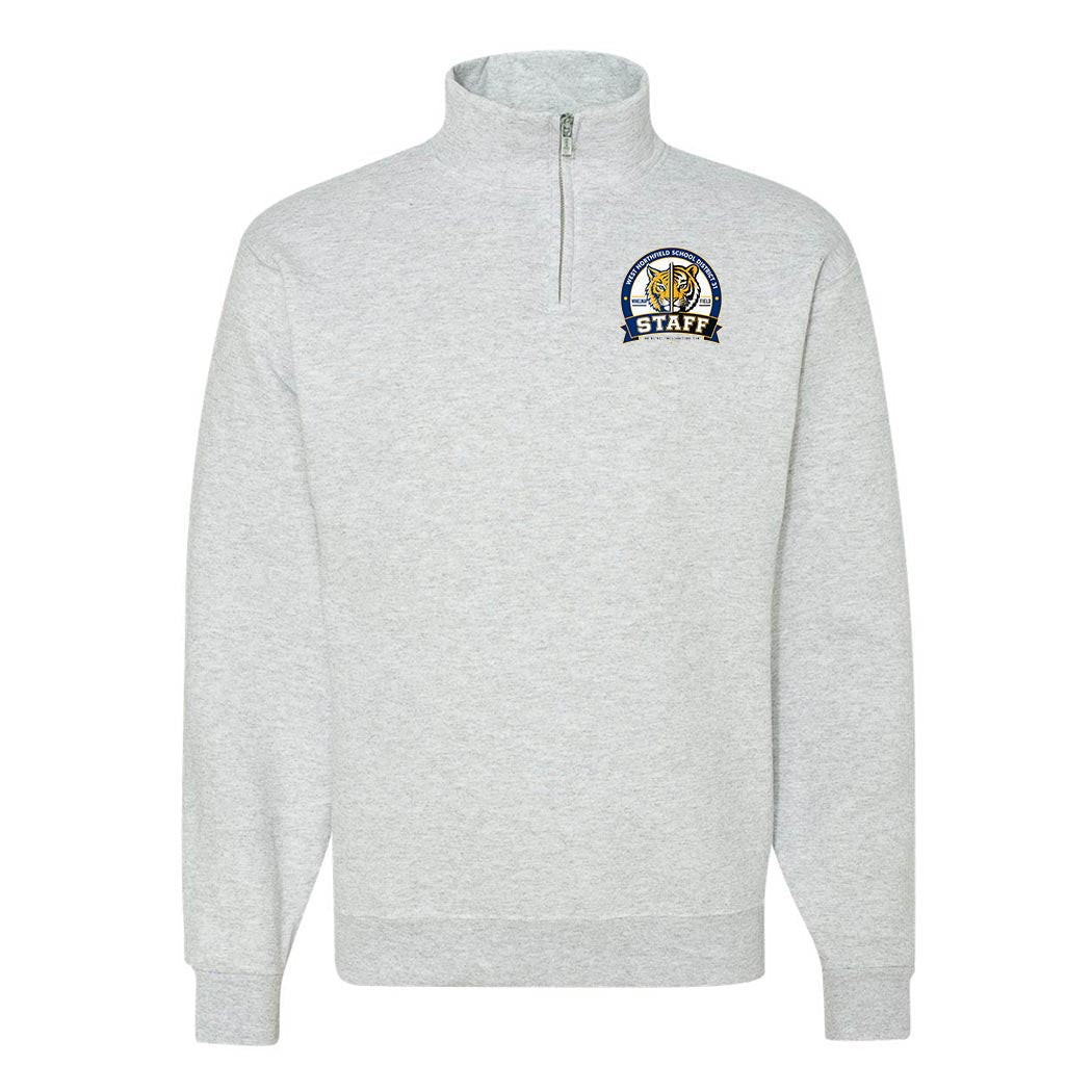 D31 Staff Badge ~ Quarter-Zip Sweatshirt ~ District 31-ash
