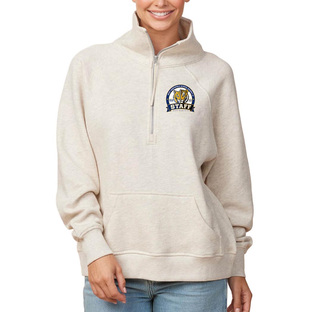 D31 Staff Badge ~ Ladies Boxy Half Zip Fleece ~ District 31