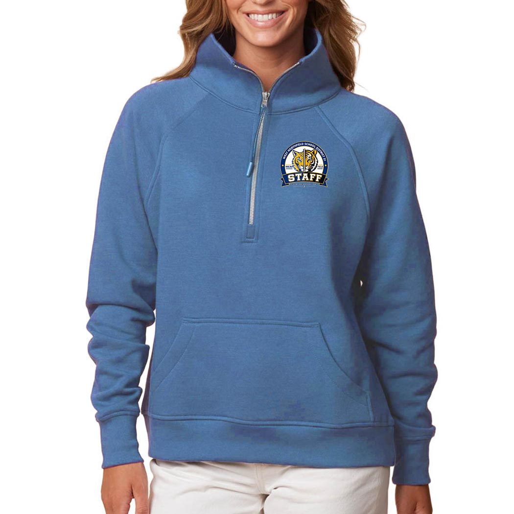 D31 Staff Badge ~ Ladies Boxy Half Zip Fleece ~ District 31