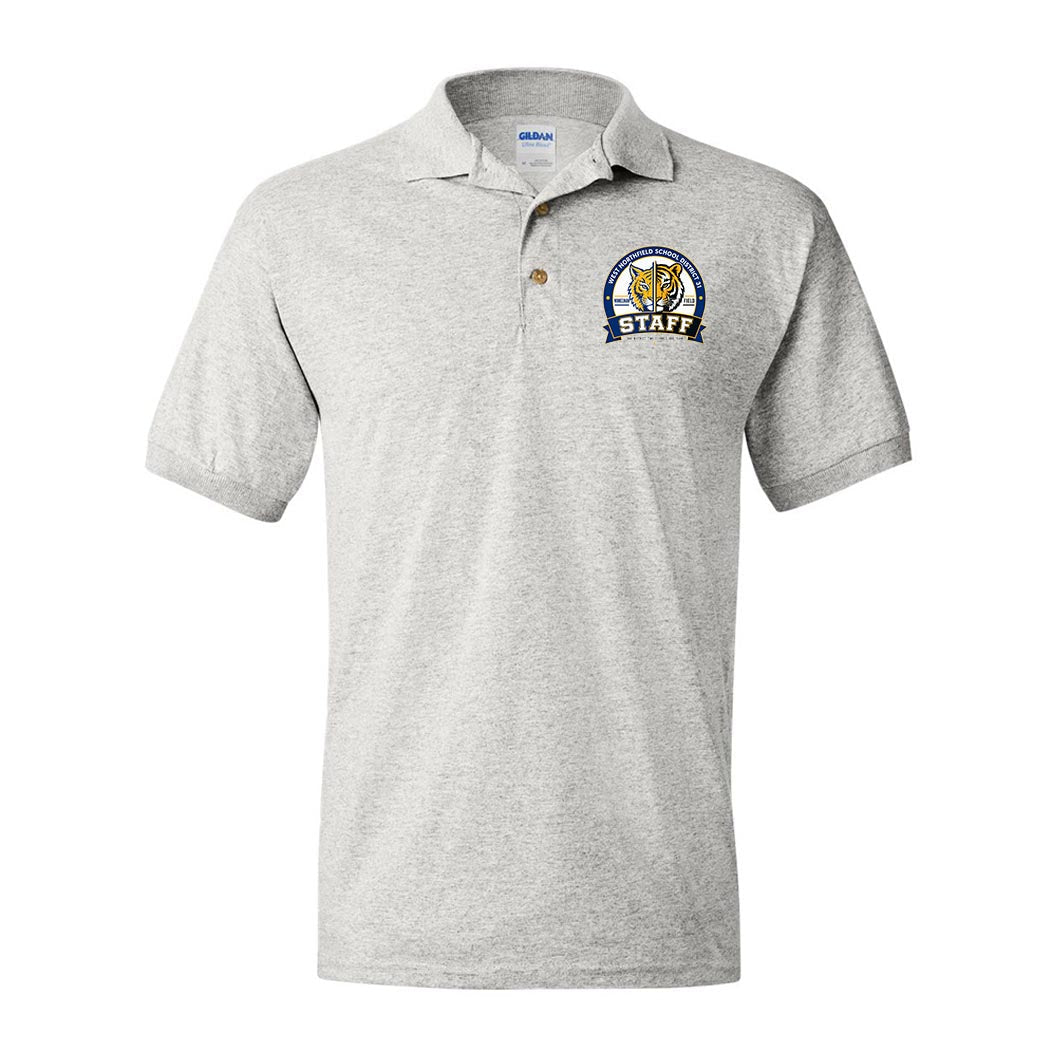 D31 Staff Badge ~ 50/50 Polo ~ District 31-ash
